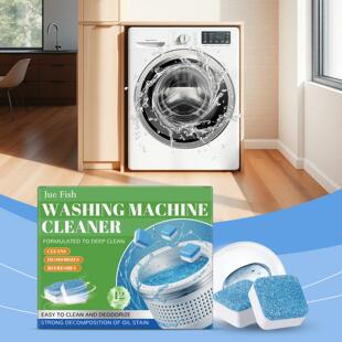 JUE FISH Washing Machine Cleaner Tablets - Cleans and Remove