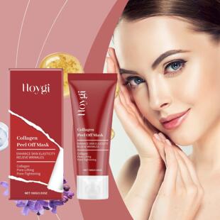 Today's product is a Collagen Peel-Off Mask, which gently mo