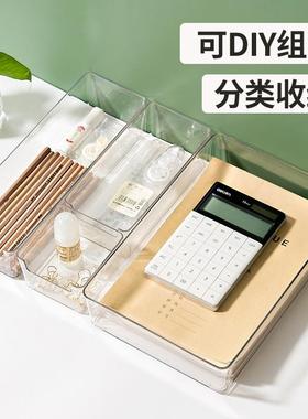 Drawer Organizer Partition Box for Desk and Cabinet, Built-i