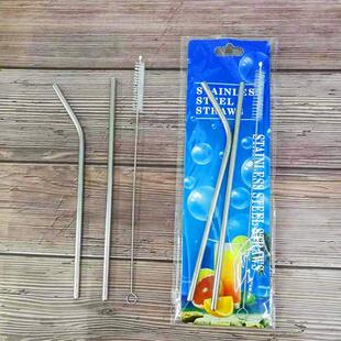 New Stainless Steel Straws for Milk Tea, Coffee, Juice, and