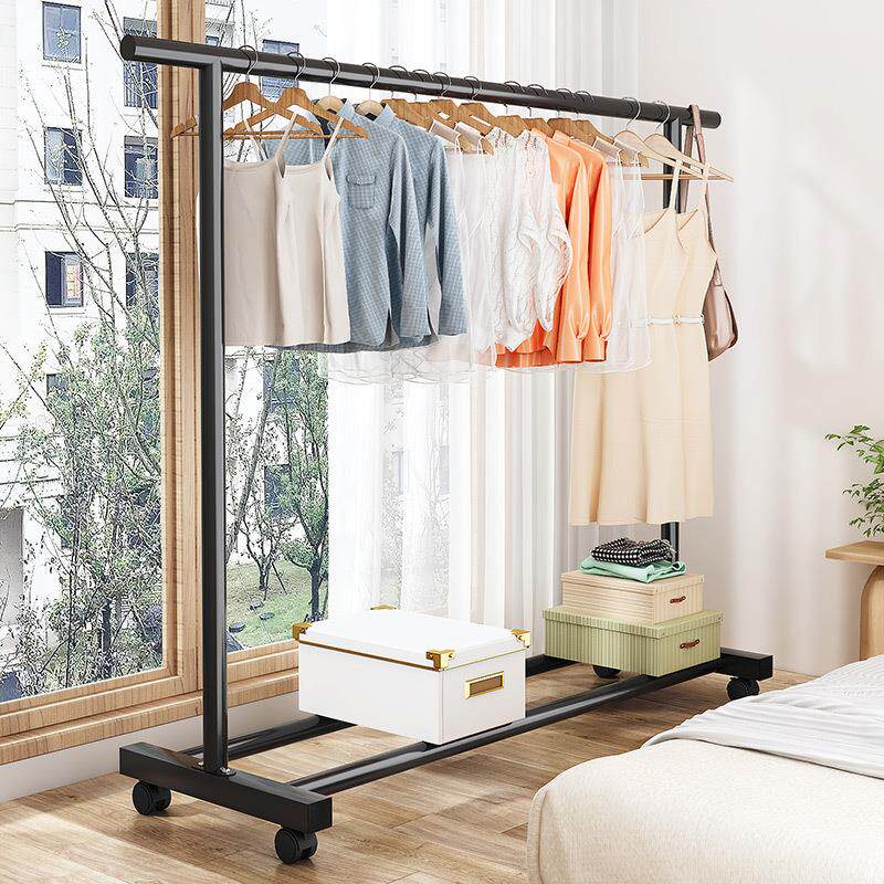 Floor-standing clothes rack for home balcony and indoor use,