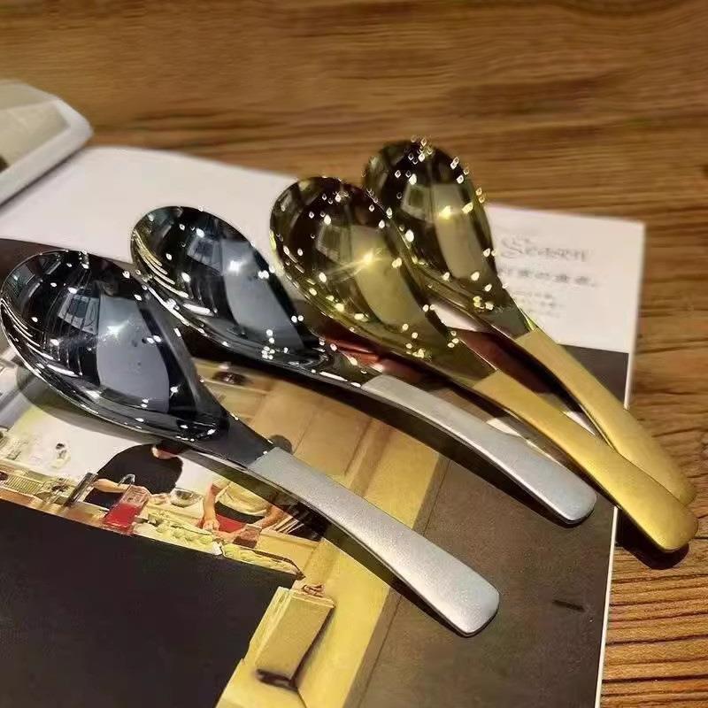 New Stainless Steel Soup Spoon, Suitable for Students and Ho