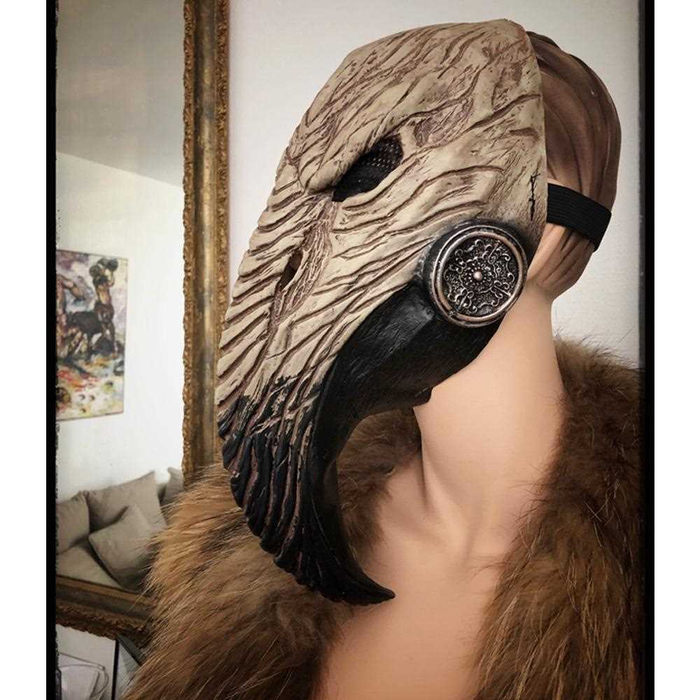 Steampunk Plague Doctor Mask Cosplay Long Nose Bird Beak Lat