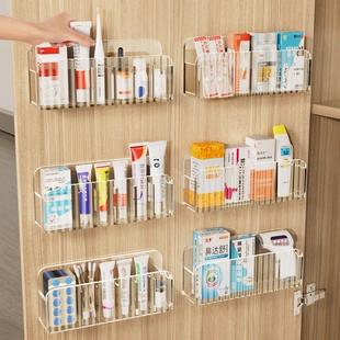 Wall-mounted medicine storage rack for cabinet doors, design