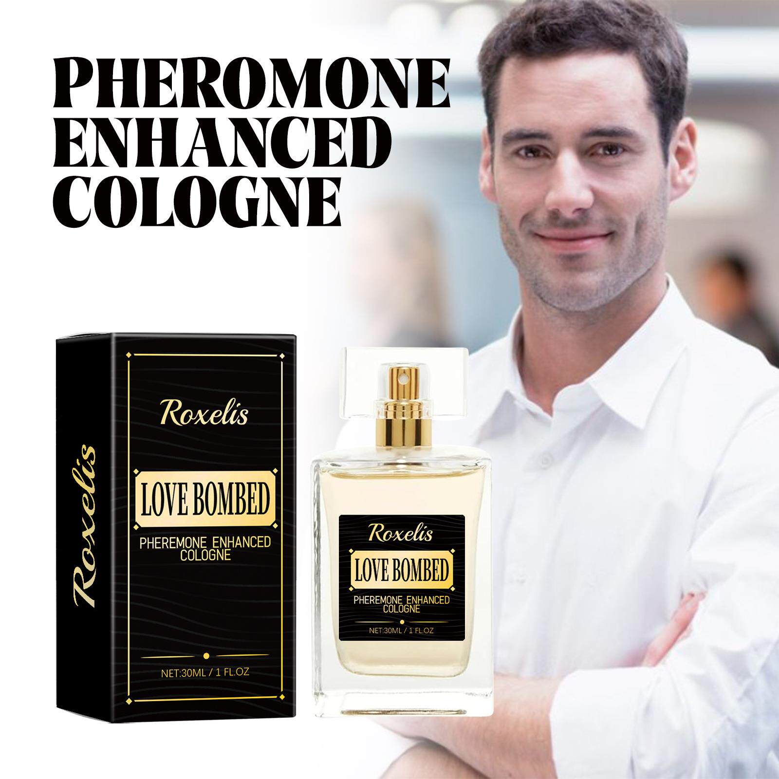 Men's Pheromone Perfume, Men's Cologne, Portable Light Fragr