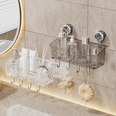 Wall-mounted stainless steel storage rack, no drilling requi