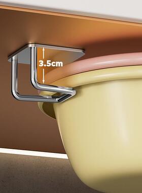 Bathroom Storage Rack for Washbasin, Wall-Mounted Hook Organ