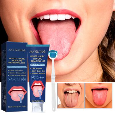 Jaysuing Tongue Cleaning Kit - Tongue Scraper for Oral Care,
