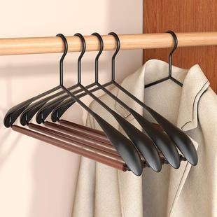 Hanger Wide Use Home Luxury Art Iron Shoulder Wood Solid