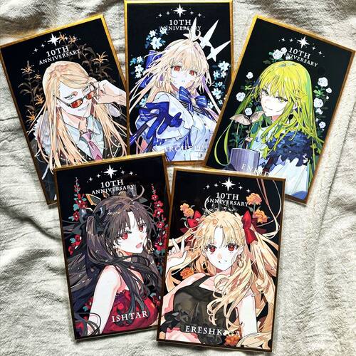 日谷同人色纸影法师FGO阿尔托莉雅艾蕾十周年同人色纸礼物周边