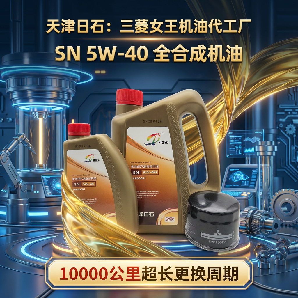 女王代工厂天津日石全合成发动机机油SN 5W-40 4L机油防伪可查