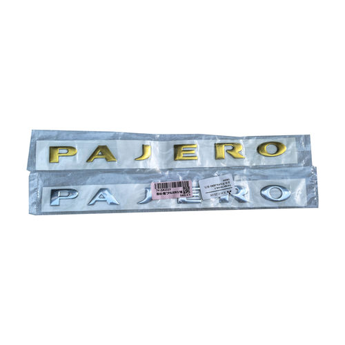 适配三菱帕杰罗V93V97备胎罩标后PAJERO字母标金色银色国产