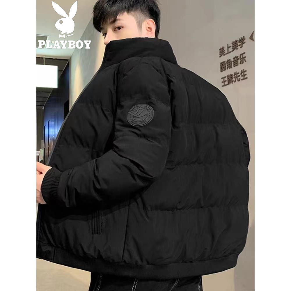花花公子羽绒服棉衣男士秋冬季外套新款潮流棉服棉袄保暖青年男装