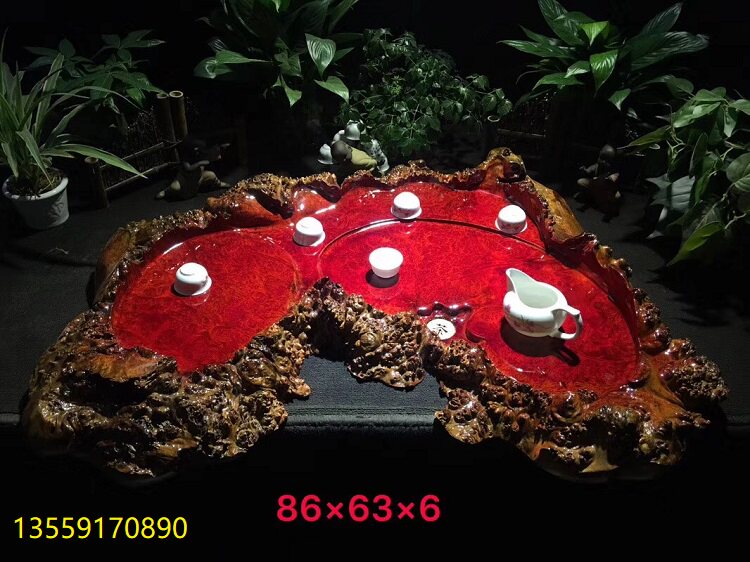 缅甸黄金樟红金樟360度自然边爆满瘤疤实木天然茶盘茶几茶桌茶海