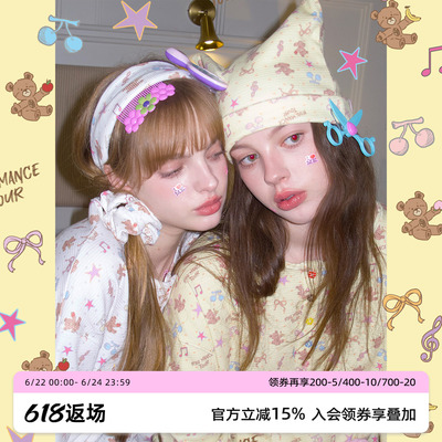 RooMance原创大肠发圈发带猫耳帽