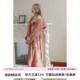 RooMance汝曼司 双面加绒连帽睡袍 珊瑚绒睡袍女秋冬保暖睡衣长款