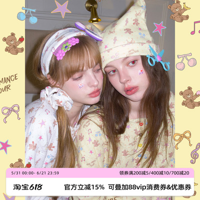 RooMance原创大肠发圈发带猫耳帽