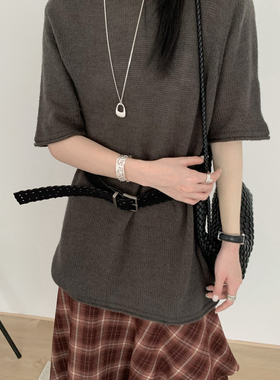 ternal.西子-秋季首爆中袖宽松松弛感毛衣针织衫（含8羊毛）M1296