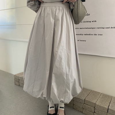 eternal.西子-春夏首爆莱赛尔棉半松紧花苞半身裙51796