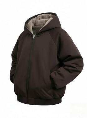 Anniehall officia吕小虎nans男装座山雕不掉毛两面穿仿兔毛外套