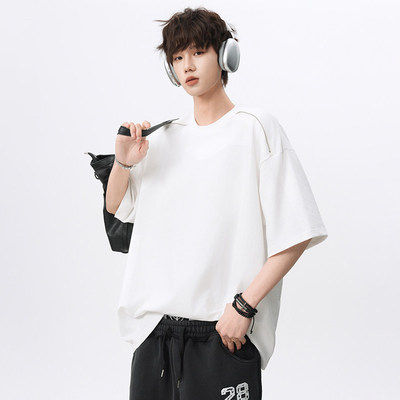 Anniehall official旋律风车男装404MOB三川一禾260克光棉短袖T恤