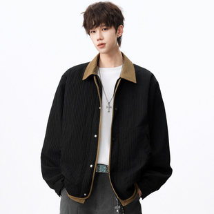 Anniehall official吕小虎GOODBAI阿茶与阿古宽松假两件翻领夹克