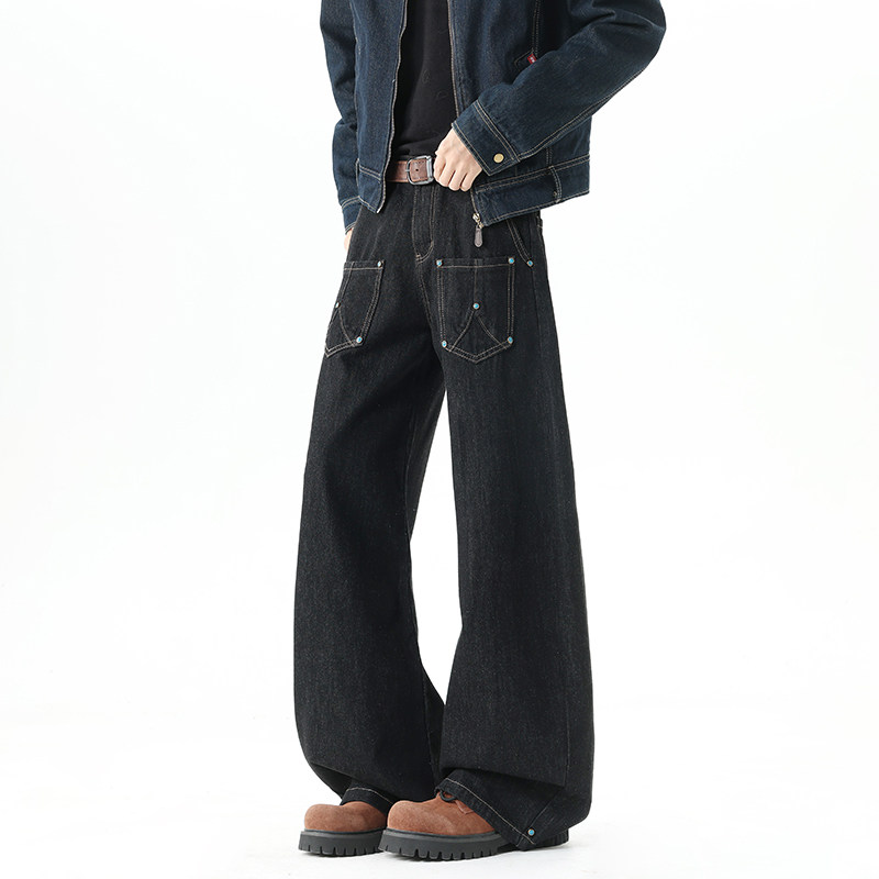 Anniehall official妈个鸡妈SHIJOIN时有0123start美式宽松牛仔裤