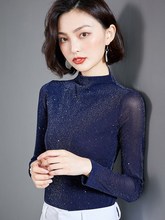 金丝土网纱蕾丝小衫带领沙t秋衣1