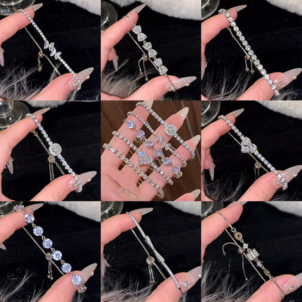 韩国ins潮珍珠手链女设计感小众百搭气质手镯情侣手串手饰品