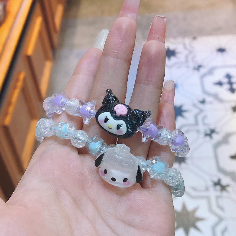 玉桂狗手链可爱三丽鸥手串卡通手环情侣小皮筋送给朋友手环闺蜜