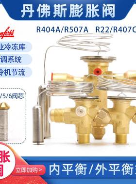 冷库空调热力膨胀阀R22丹佛斯膨胀阀TX2 4TR 6TR阀芯冷库机组配件