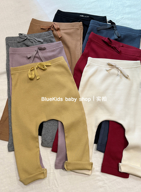 婴幼儿裤子春秋男女童宝宝大屁屁裤长裤a类莫代尔棉打底裤大pp裤