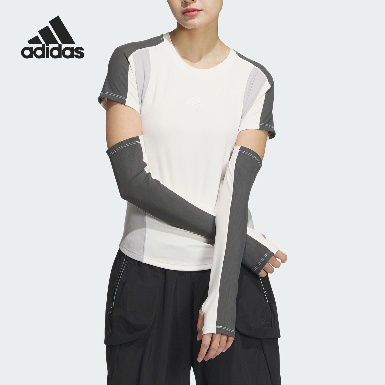 Adidas/阿迪达斯正品 FUSTL TEE 女士运动休闲长袖T恤JJ1575