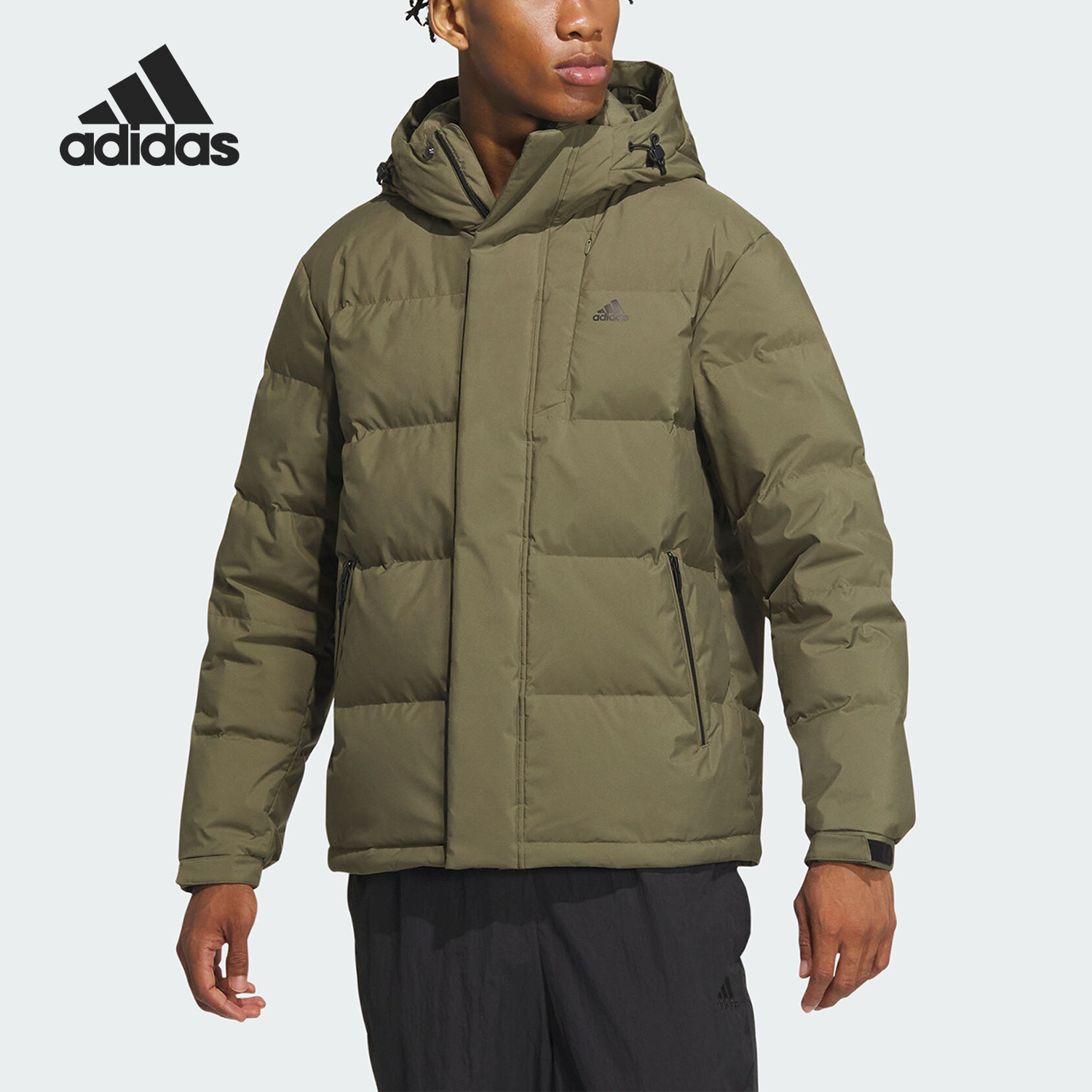 阿迪达斯正品男子运动羽绒服