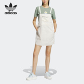 Adidas 三叶草26夏女子运动背带连衣裙IK8605 阿迪达斯正品