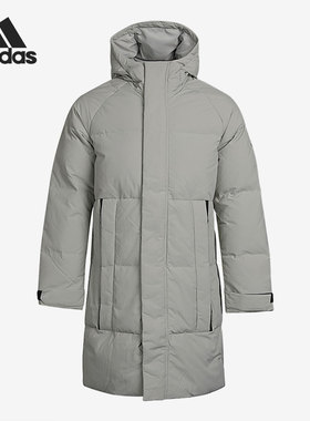 Adidas/阿迪达斯正品冬季新款长款男子保暖透气羽绒服外套 FT2489