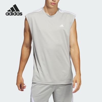 阿迪达斯男子运动无袖T恤