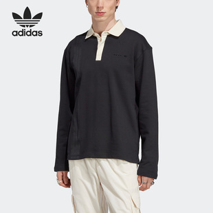 阿迪达斯正品 新款 Adidas 春季 IC8396 男子运动休闲长袖 POLO衫