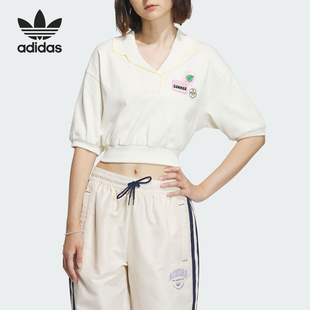 POLO衫 Adidas 运动短袖 阿迪达斯正品 IW6299 三叶草女士时尚