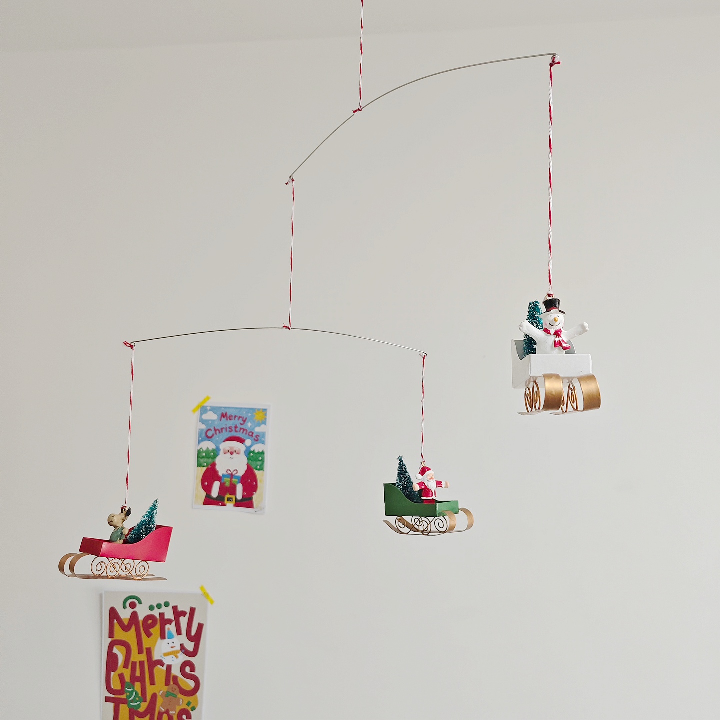 圣诞节系列动态平衡吊饰装饰挂件