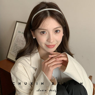 法式 秋冬外出洗脸压发头箍发卡头饰 复古简约醋酸细发箍2023年新款