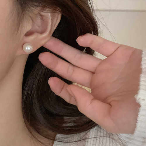 爆款轻奢耳饰天然淡水珍珠小众
