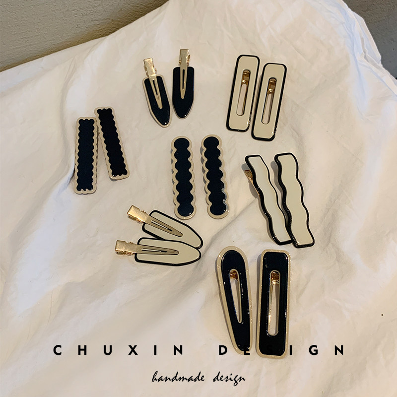 ins简约复古少女边夹刘海夹网红化妆一字夹鸭嘴夹发卡头饰日韩系,饰品/流行首饰/时尚饰品新,发饰,淘宝优惠券,粉丝福利购,淘宝优惠卷