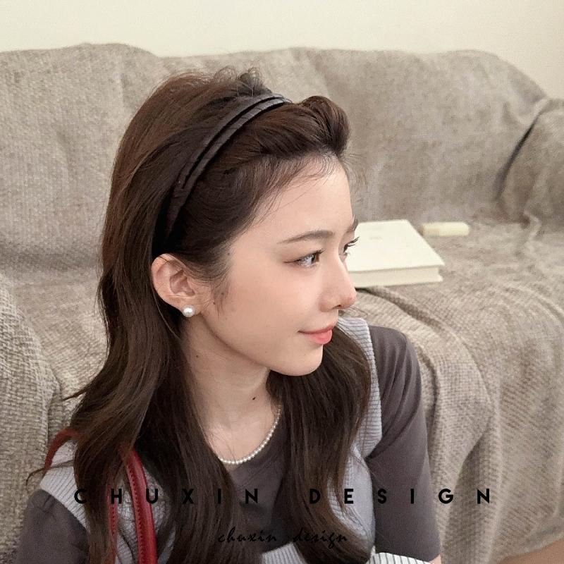 复古双股镂空细发箍2025新款春夏高级感压发洗脸头箍发卡头饰韩国