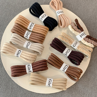 日韩新款基础高弹耐用发绳皮筋套装简约精致高颜值发圈马尾扎头绳