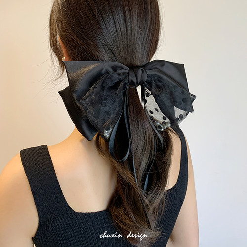 初心cx顶夹蝴蝶结珍珠发夹