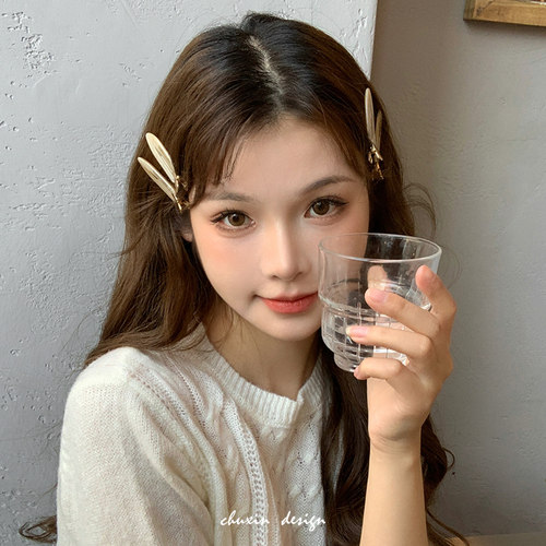 初心cx边夹醋酸气质无痕夹发夹