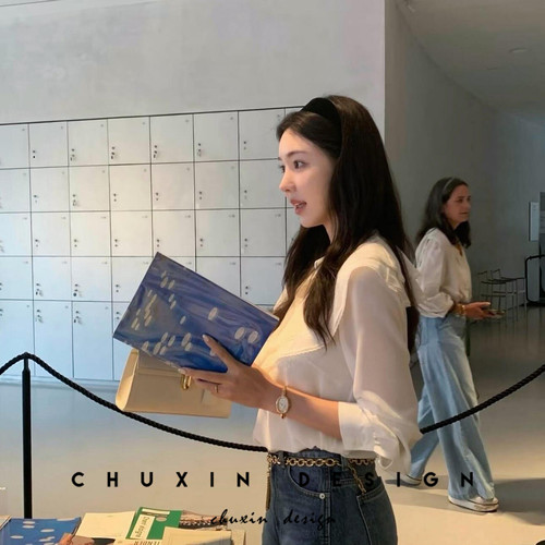 法式高级感黑色丝绒发箍高颅顶百搭洋气外出压发洗脸头箍头饰韩国