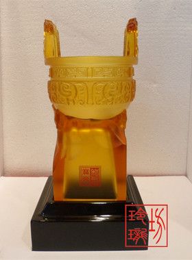 和谐琉璃商务送礼摆件