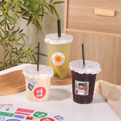 一次性PET冷饮杯子咖啡奶茶杯子